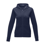 Sweat à capuche en coton pour femme 240 g/m2 Elevate Essentials couleur bleu marine deuxième vue frontale