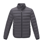 Doudoune personnalisée pour homme en polyester 164 g/m2 Elevate Life couleur gris foncé deuxième vue frontale