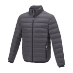 Doudoune personnalisée pour homme en polyester 164 g/m2 Elevate Life couleur gris foncé
