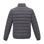 Doudoune personnalisée pour homme en polyester 164 g/m2 Elevate Life couleur gris foncé deuxième vue arrière