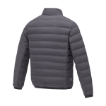 Doudoune personnalisée pour homme en polyester 164 g/m2 Elevate Life couleur gris foncé troisième vue arrière