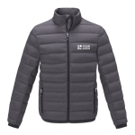 Doudoune personnalisée pour homme en polyester 164 g/m2 Elevate Life couleur gris foncé avec zone d'impression