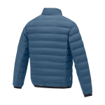 Doudoune personnalisée pour homme en polyester 164 g/m2 Elevate Life couleur cyan troisième vue arrière