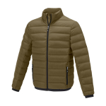 Doudoune personnalisée pour homme en polyester 164 g/m2 Elevate Life couleur vert olive
