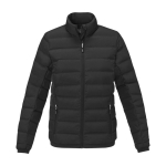 Doudoune publicitaire pour femme en polyester 164 g/m2 Elevate Life couleur noir deuxième vue frontale