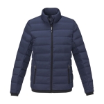 Doudoune publicitaire pour femme en polyester 164 g/m2 Elevate Life couleur bleu marine deuxième vue frontale