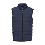 Bodywarmer en duvet pour homme en polyester 164 g/m2 Elevate Life couleur bleu marine deuxième vue frontale