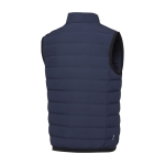 Bodywarmer en duvet pour homme en polyester 164 g/m2 Elevate Life couleur bleu marine troisième vue arrière