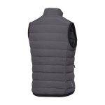 Bodywarmer en duvet pour femme en polyester 164 g/m2 Elevate Life couleur gris foncé troisième vue arrière