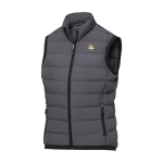 Bodywarmer en duvet pour femme en polyester 164 g/m2 Elevate Life couleur gris foncé vue impression transfert