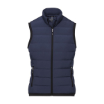 Bodywarmer en duvet pour femme en polyester 164 g/m2 Elevate Life couleur bleu marine deuxième vue frontale