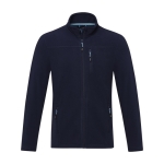 Veste polaire pour homme, polyester recyclé 174 g/m2 Elevate NXT couleur bleu marine deuxième vue frontale