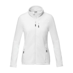 Veste polaire femme en polyester recyclé 174 g/m2 Elevate NXT couleur blanc deuxième vue frontale