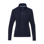 Veste polaire femme en polyester recyclé 174 g/m2 Elevate NXT couleur bleu marine deuxième vue frontale