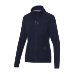 Veste polaire femme en polyester recyclé 174 g/m2 Elevate NXT couleur bleu marine