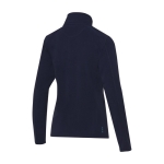 Veste polaire femme en polyester recyclé 174 g/m2 Elevate NXT couleur bleu marine troisième vue arrière
