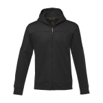 Veste de sport en polyester pour homme 245 g/m2 Elevate Life couleur noir deuxième vue frontale