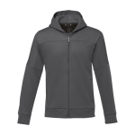 Veste de sport en polyester pour homme 245 g/m2 Elevate Life couleur gris foncé deuxième vue frontale