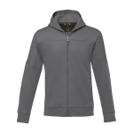 Veste de sport en polyester pour homme 245 g/m2 Elevate Life couleur gris foncé deuxième vue frontale