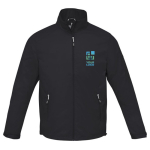 Veste pour homme en nylon 320T et polyester 60 g/m2 Elevate Life couleur noir avec zone d'impression