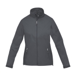 Veste pour femme en nylon 320T et polyester 60 g/m2 Elevate Life couleur gris foncé deuxième vue frontale