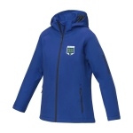 Veste personnalisable polyester pour femme 250 g/m2 Elevate Essentials couleur bleu vue impression transfert