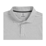 Polo publicitaire coton homme à manches longues 200 g/m2 Elevate Life couleur gris clair