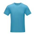 T-shirt en coton bio certifié GOTS pour homme 160 g/m2 Elevate NXT couleur bleu deuxième vue frontale