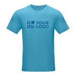 T-shirt en coton bio certifié GOTS pour homme 160 g/m2 Elevate NXT couleur bleu avec zone d'impression