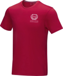 T-shirt en coton biologique pour homme 160 g/m² Elevate NXT couleur rouge vue impression sérigraphique