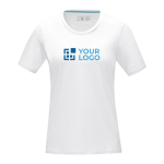 T-shirt en coton bio certifié GOTS pour femme 160 g/m2 Elevate NXT couleur blanc avec zone d'impression