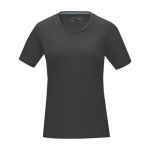 T-shirt en coton bio certifié GOTS pour femme 160 g/m2 Elevate NXT couleur gris foncé deuxième vue frontale