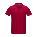 Polo publicitaire coton bio certifié GOTS homme 180 g/m2 Elevate NXT couleur rouge deuxième vue frontale