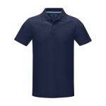 Polo publicitaire coton bio certifié GOTS homme 180 g/m2 Elevate NXT couleur bleu marine deuxième vue frontale