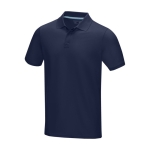 Polo publicitaire coton bio certifié GOTS homme 180 g/m2 Elevate NXT couleur bleu marine