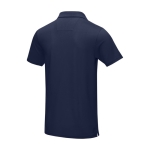 Polo publicitaire coton bio certifié GOTS homme 180 g/m2 Elevate NXT couleur bleu marine troisième vue arrière