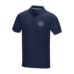 Polo publicitaire coton bio certifié GOTS homme 180 g/m2 Elevate NXT couleur bleu marine