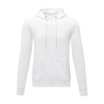 Sweat à capuche en coton pour homme 240 g/m2 Elevate Essentials couleur blanc deuxième vue frontale