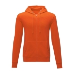 Sweat à capuche en coton pour homme 240 g/m2 Elevate Essentials couleur orange deuxième vue frontale