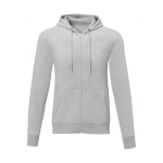 Sweat à capuche en coton pour homme 240 g/m2 Elevate Essentials couleur gris clair deuxième vue frontale