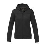 Veste de sport personnalise en polyester femme 245 g/m2 Elevate Life couleur noir deuxième vue frontale