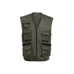 Gilet en polyester et coton à poches multiples 200 g/m2 THC PIXEL couleur vert militaire première vue
