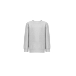 Sweat-shirt en coton et polyester recyclé 300 g/m2 THC DELTA KIDS couleur gris chiné première vue