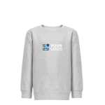 Sweat-shirt en coton et polyester recyclé 300 g/m2 THC DELTA KIDS avec zone d'impression