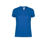 T-shirt ajusté en coton pour femme 150 g/m2 Fruit Of The Loom couleur bleu première vue