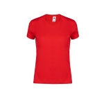 T-shirt ajusté en coton pour femme 150 g/m2 Fruit Of The Loom couleur rouge première vue