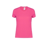 T-shirt ajusté en coton pour femme 150 g/m2 Fruit Of The Loom couleur fuchsia première vue