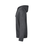 Sweat-shirt unisexe en polyester et coton 175 g/m2 MKT Landon couleur noir deuxième vue