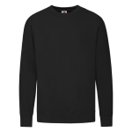 Sweat-shirt léger en coton et polyester 240 g/m2 Fruit Of The Loom couleur noir première vue