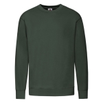 Sweat-shirt léger en coton et polyester 240 g/m2 Fruit Of The Loom couleur vert foncé première vue